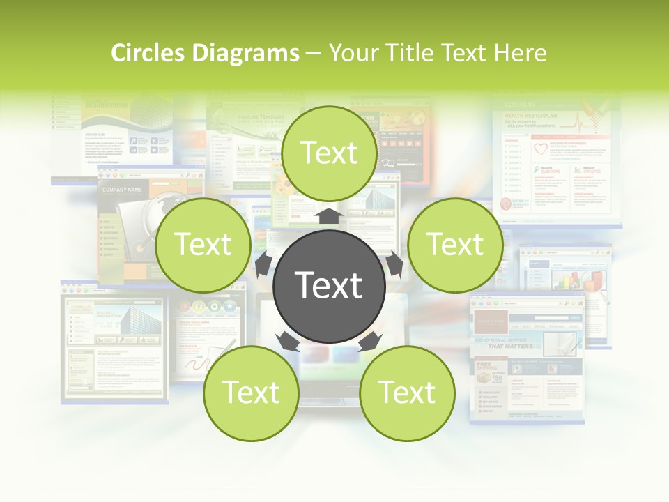 Speed Www Laptop PowerPoint Template