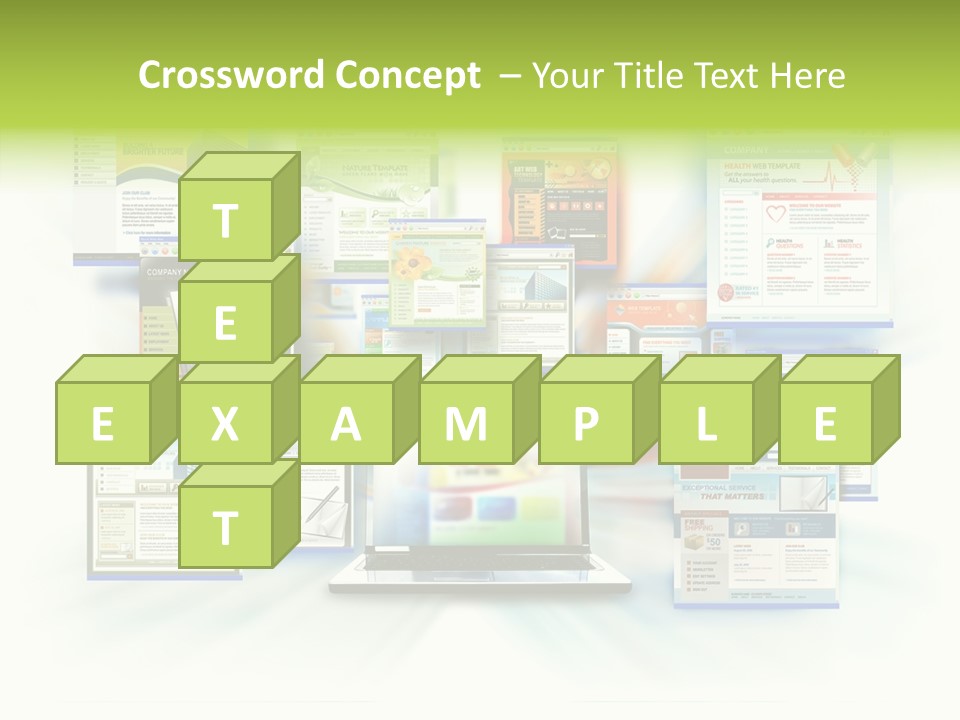 Speed Www Laptop PowerPoint Template