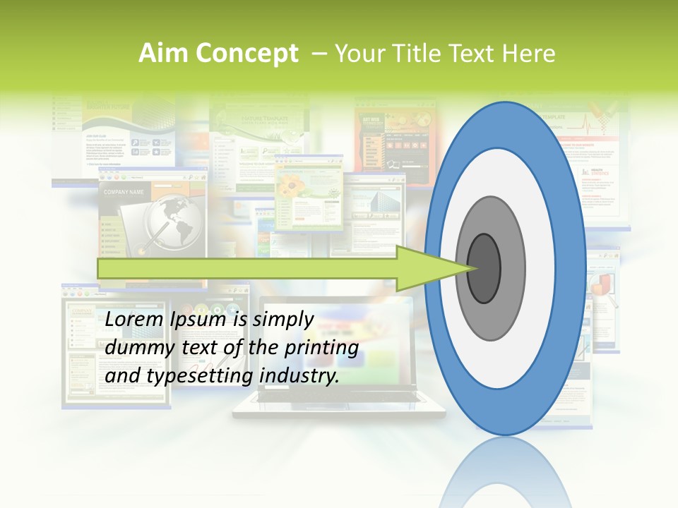 Speed Www Laptop PowerPoint Template