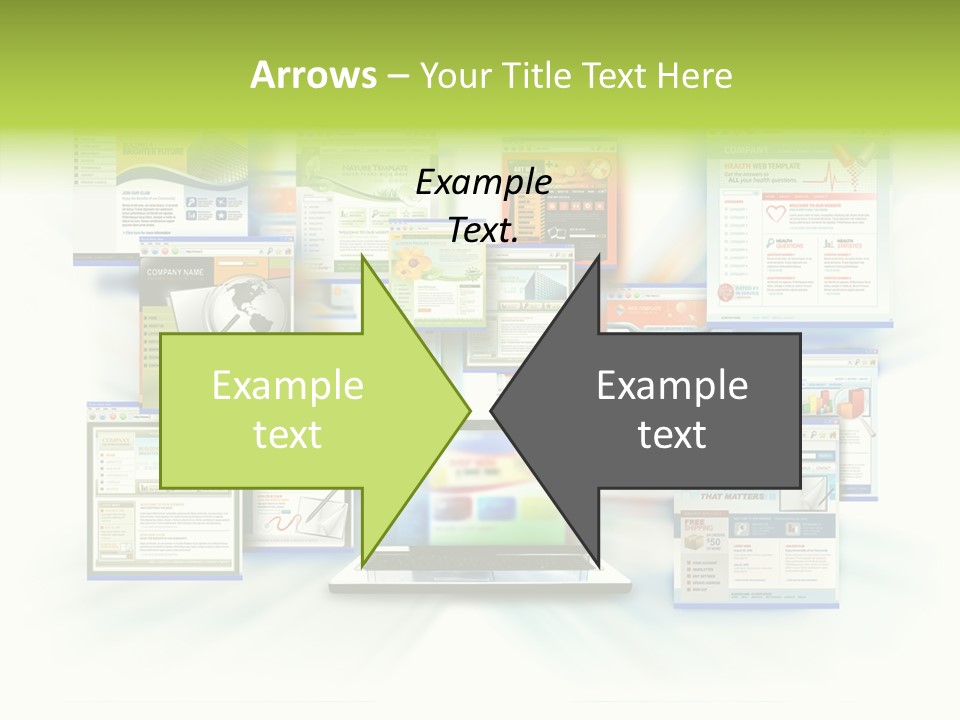 Speed Www Laptop PowerPoint Template