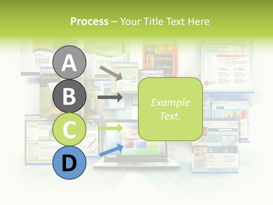 Speed Www Laptop PowerPoint Template
