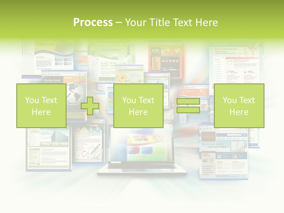 Speed Www Laptop PowerPoint Template