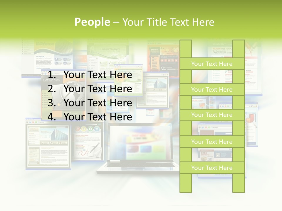 Speed Www Laptop PowerPoint Template