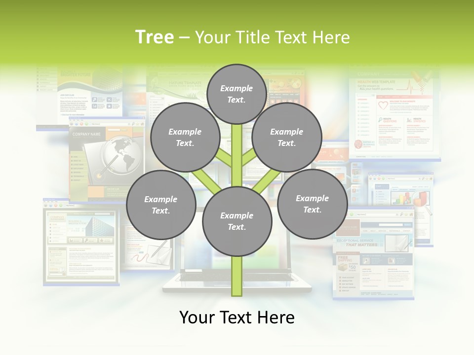 Speed Www Laptop PowerPoint Template