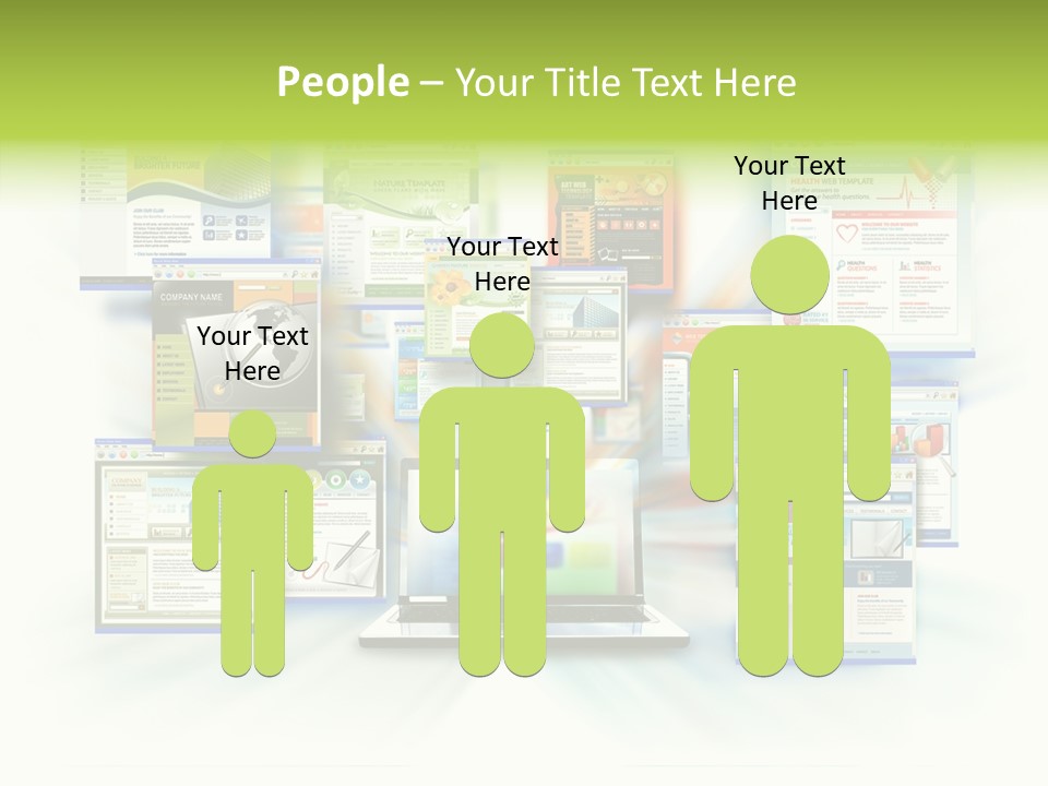 Speed Www Laptop PowerPoint Template