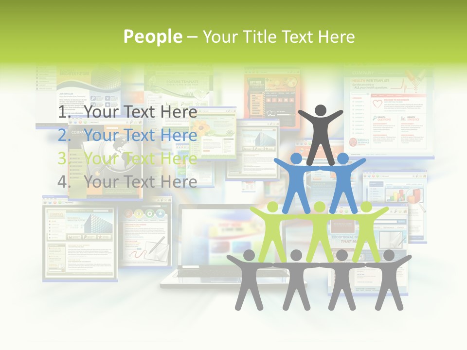 Speed Www Laptop PowerPoint Template