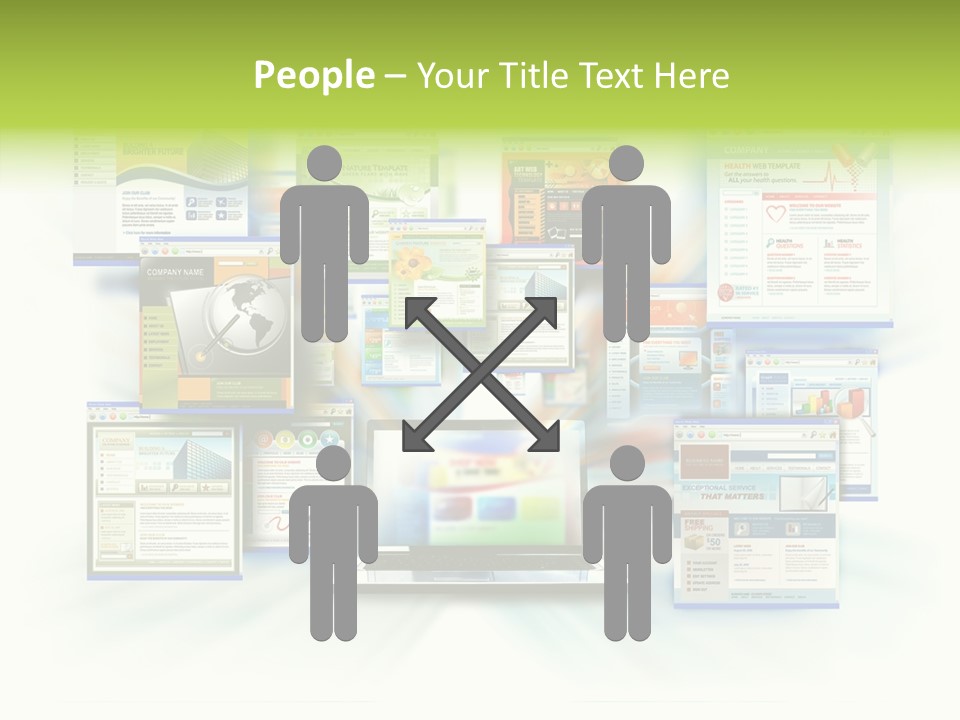 Speed Www Laptop PowerPoint Template