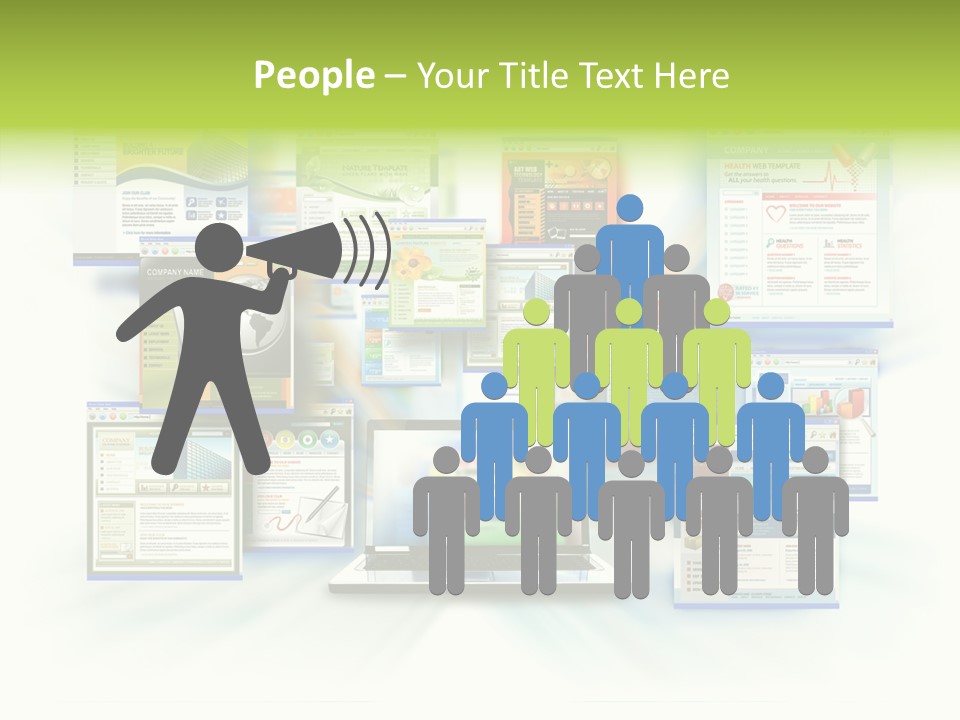 Speed Www Laptop PowerPoint Template