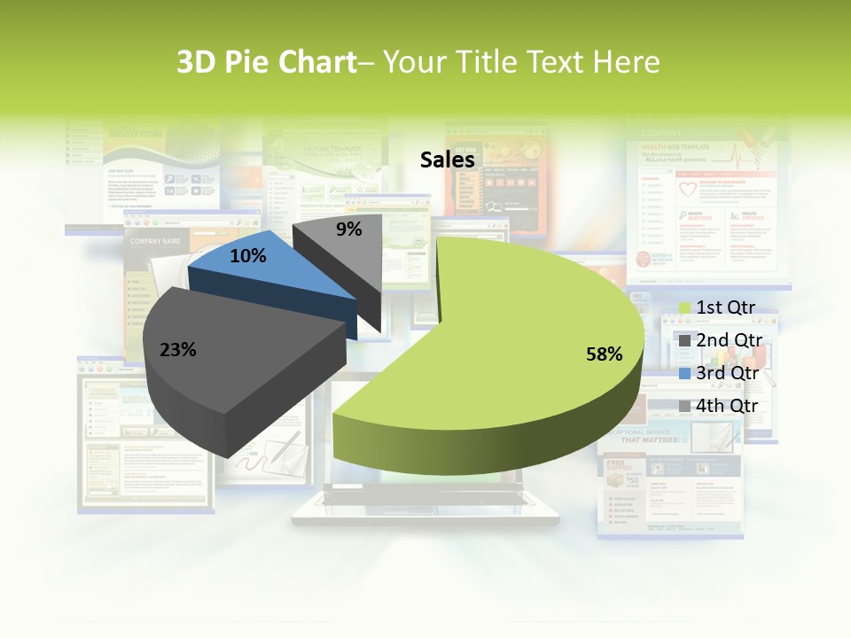 Speed Www Laptop PowerPoint Template