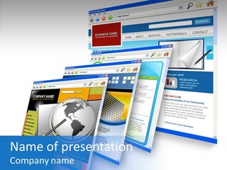 Screen World Abstract PowerPoint Template