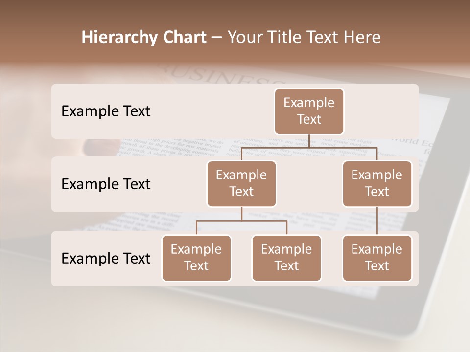 Digital Tablet Flat Screen Pointing PowerPoint Template