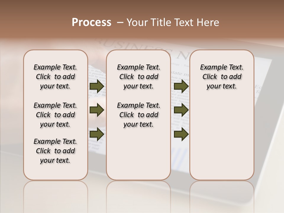 Digital Tablet Flat Screen Pointing PowerPoint Template