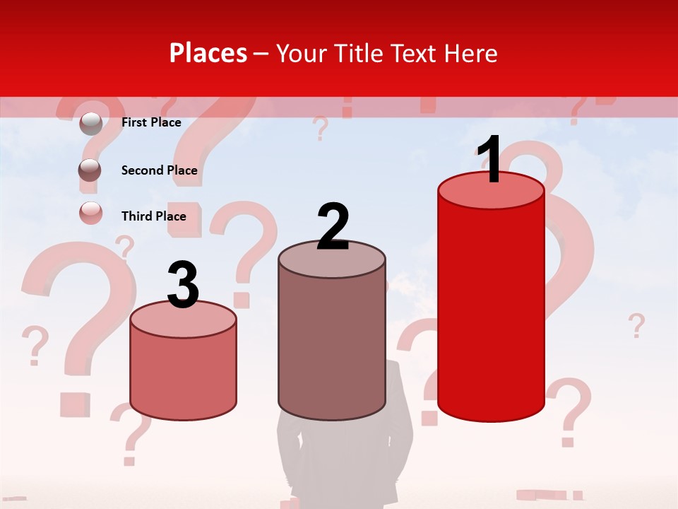 Mark Clouds Solution PowerPoint Template