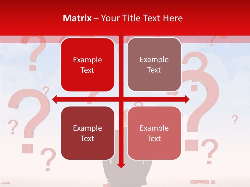 Mark Clouds Solution PowerPoint Template