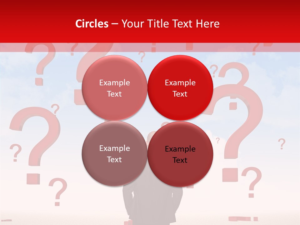 Mark Clouds Solution PowerPoint Template