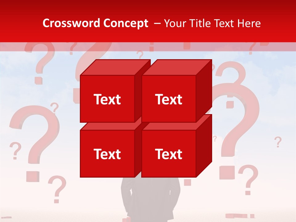 Mark Clouds Solution PowerPoint Template