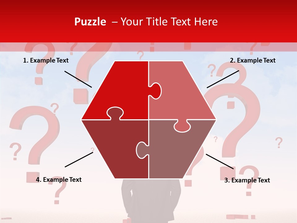 Mark Clouds Solution PowerPoint Template