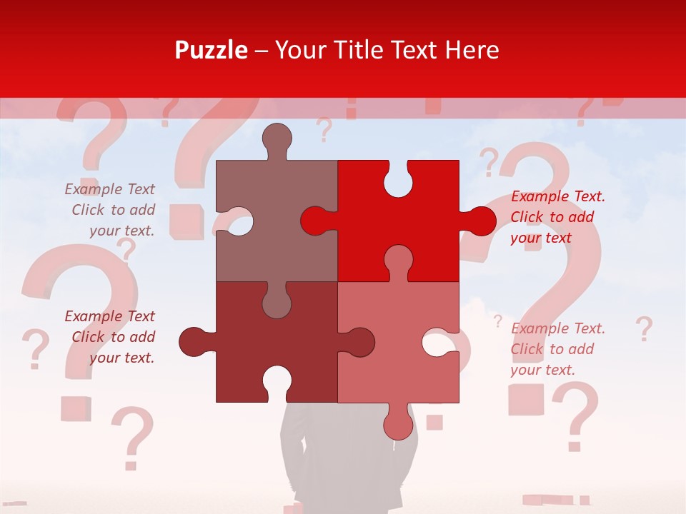 Mark Clouds Solution PowerPoint Template