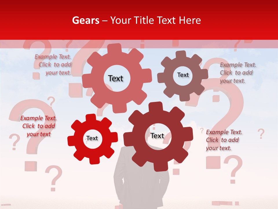 Mark Clouds Solution PowerPoint Template