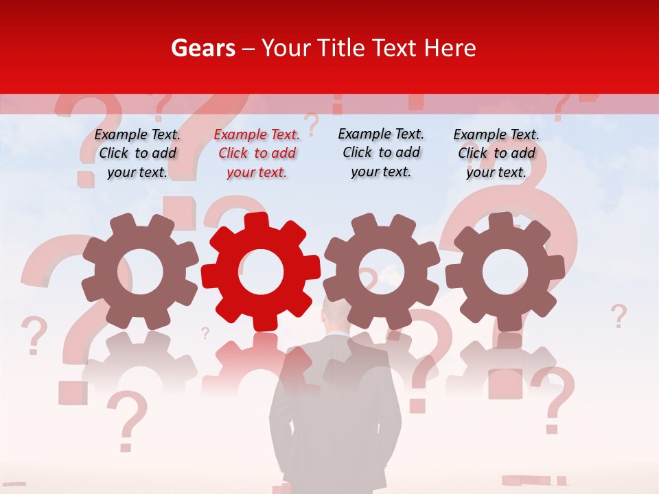 Mark Clouds Solution PowerPoint Template