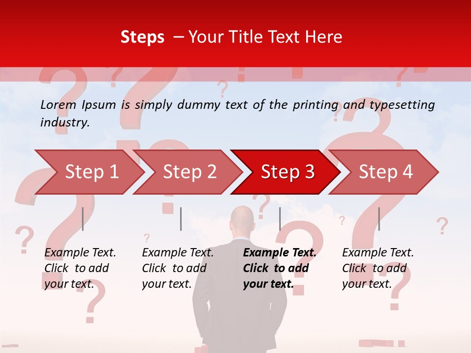 Mark Clouds Solution PowerPoint Template