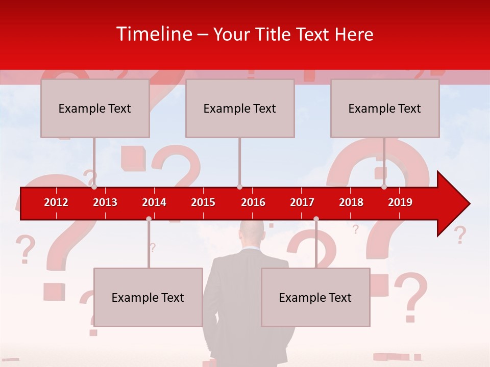 Mark Clouds Solution PowerPoint Template