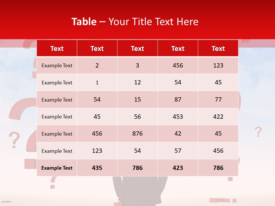 Mark Clouds Solution PowerPoint Template