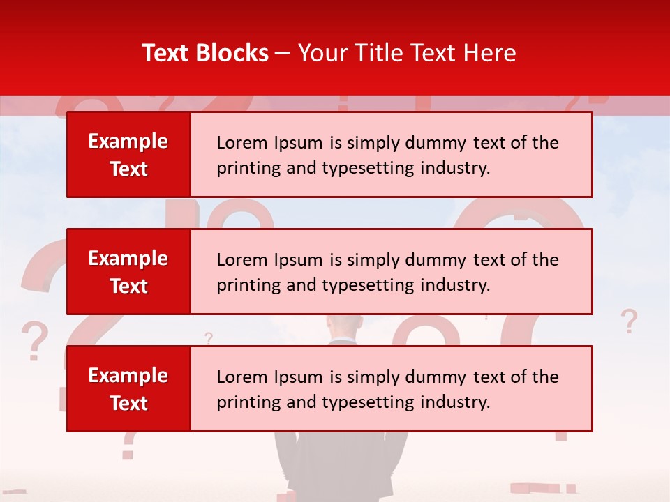Mark Clouds Solution PowerPoint Template