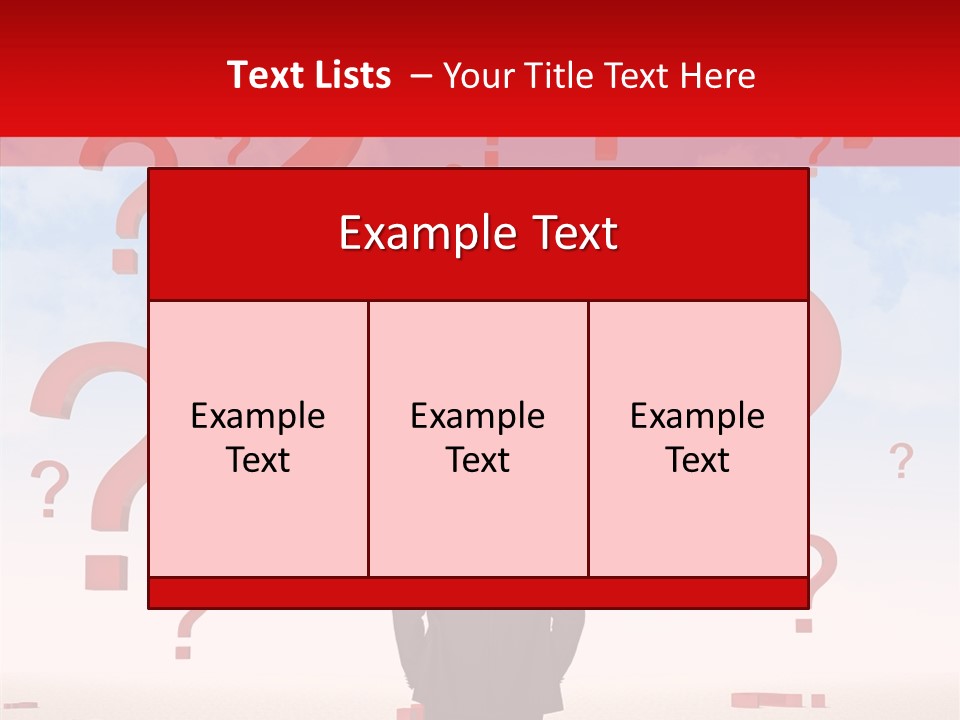 Mark Clouds Solution PowerPoint Template