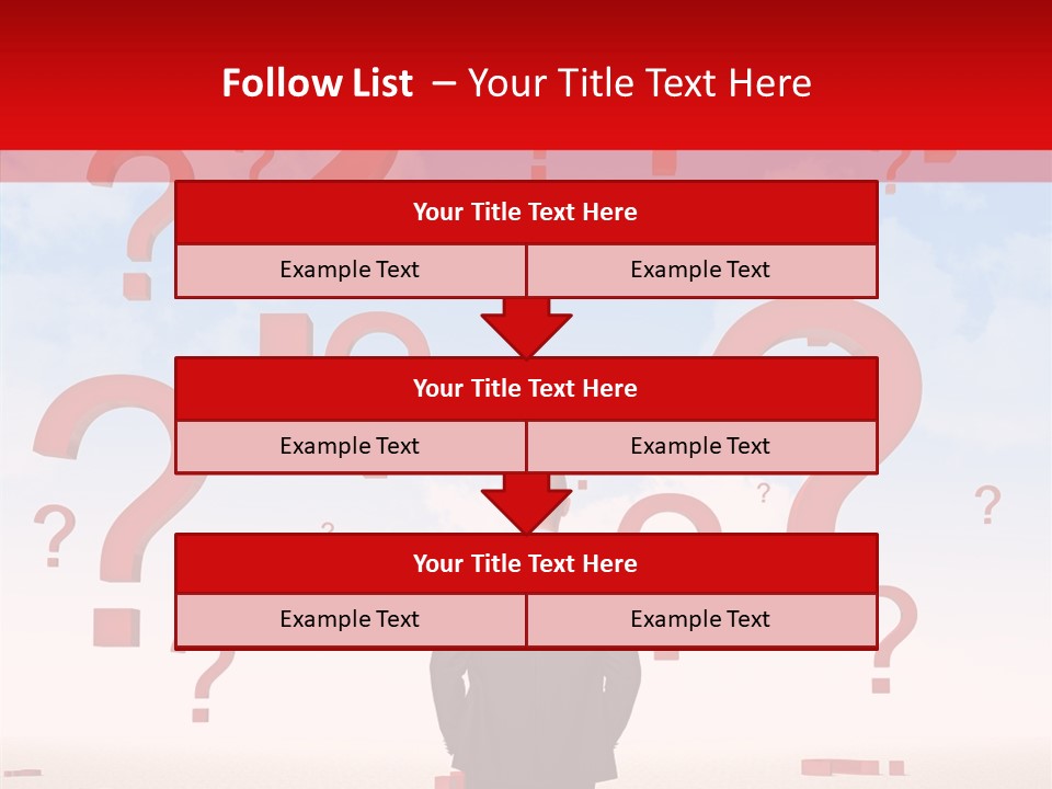 Mark Clouds Solution PowerPoint Template