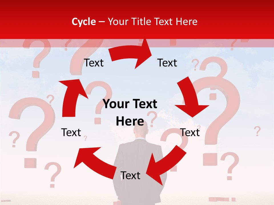 Mark Clouds Solution PowerPoint Template