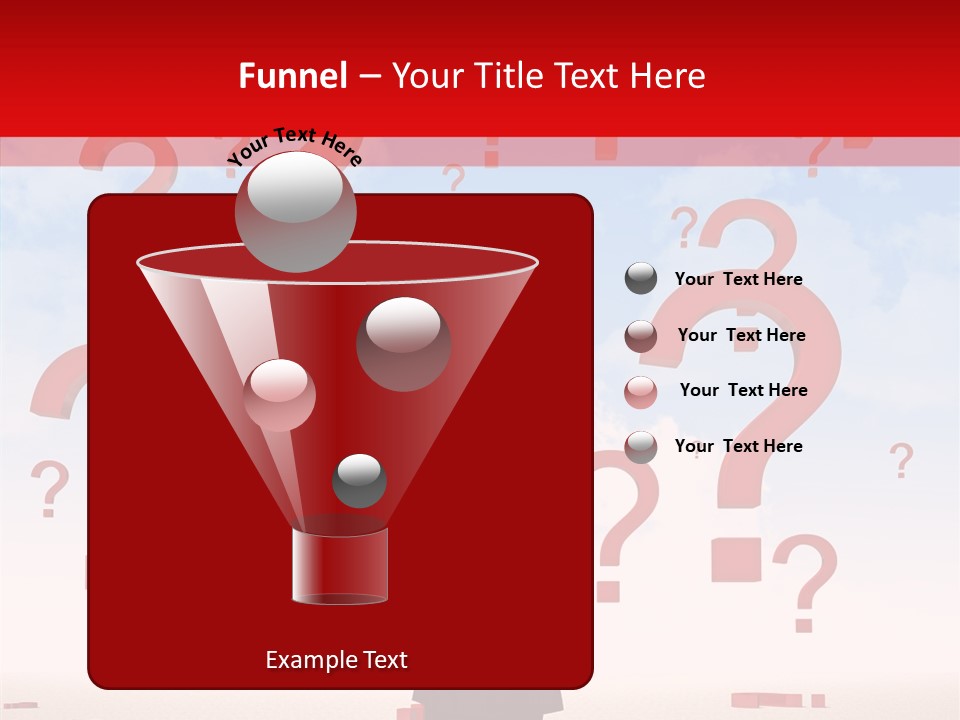 Mark Clouds Solution PowerPoint Template