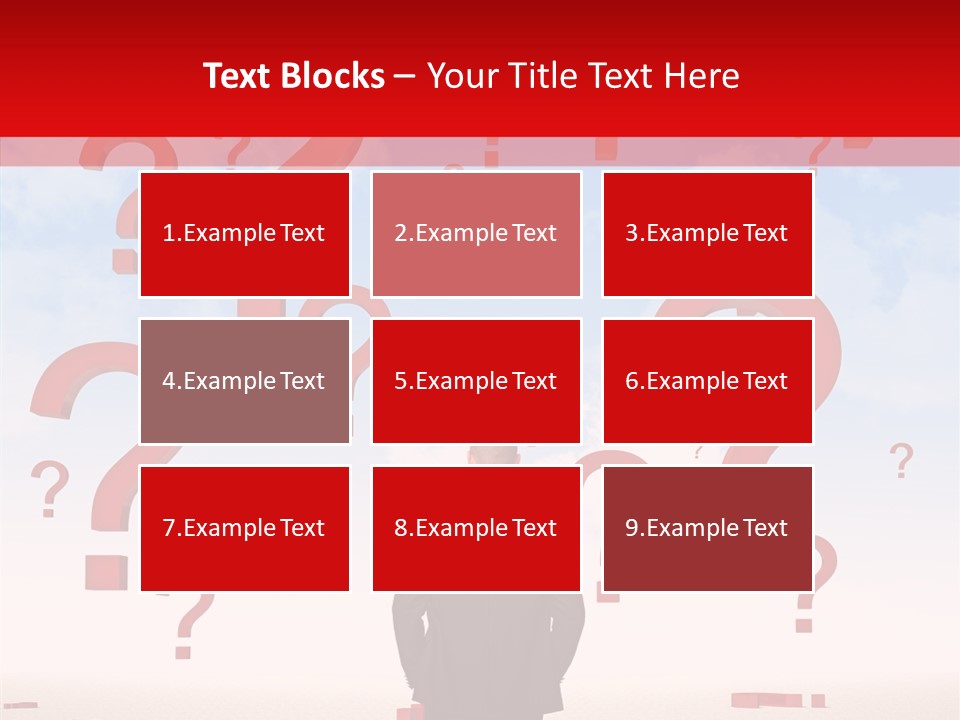 Mark Clouds Solution PowerPoint Template