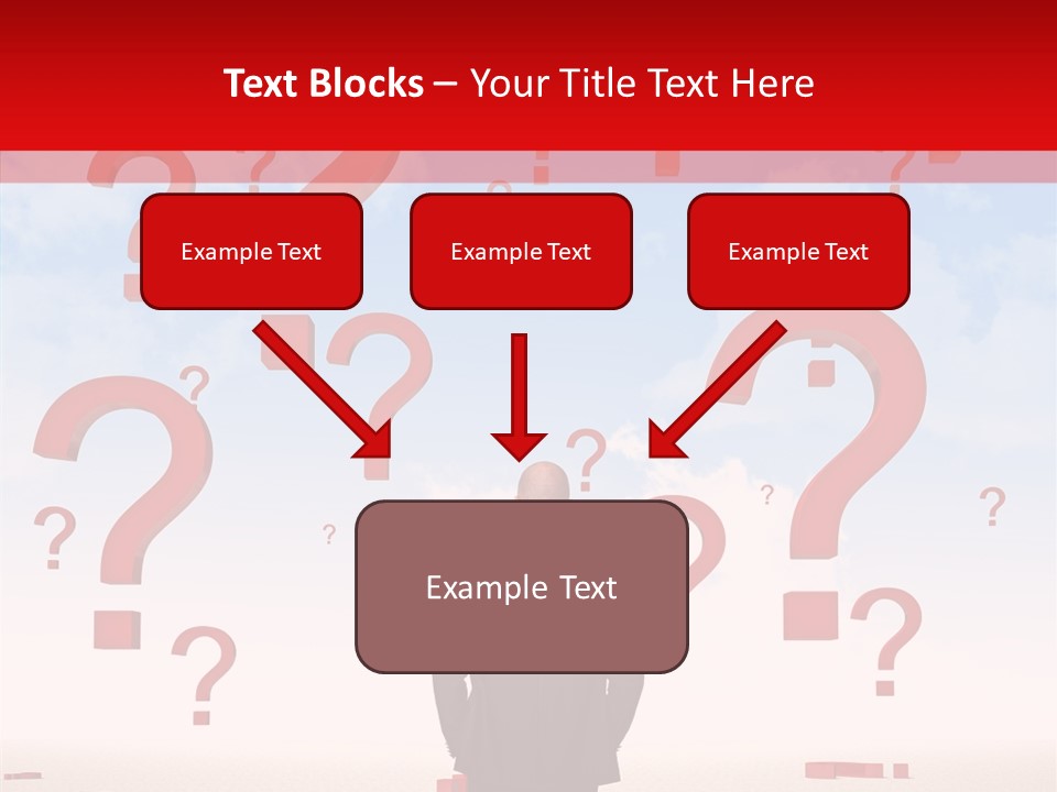 Mark Clouds Solution PowerPoint Template