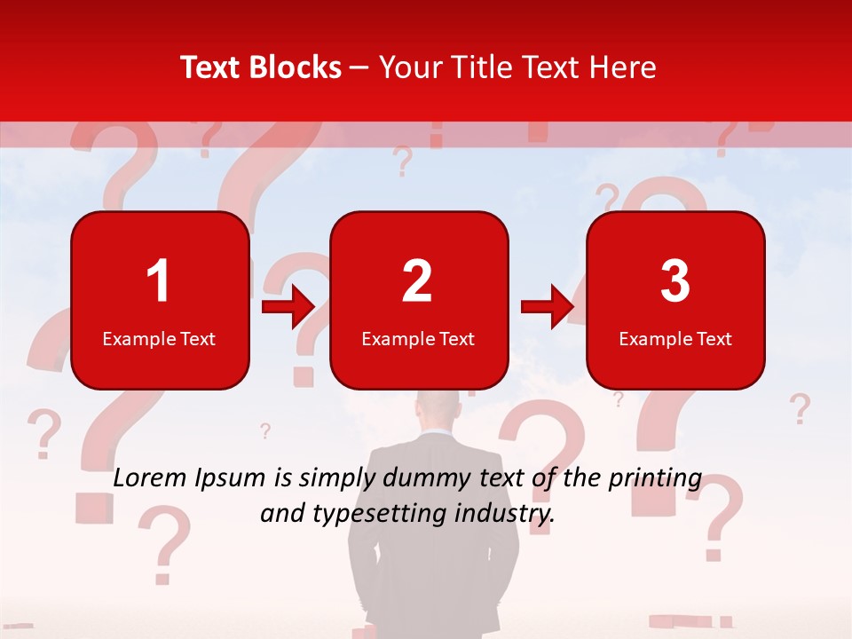 Mark Clouds Solution PowerPoint Template
