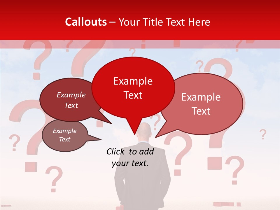 Mark Clouds Solution PowerPoint Template