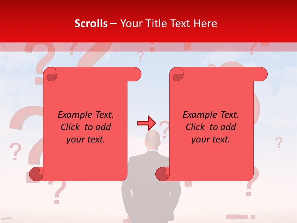 Mark Clouds Solution PowerPoint Template