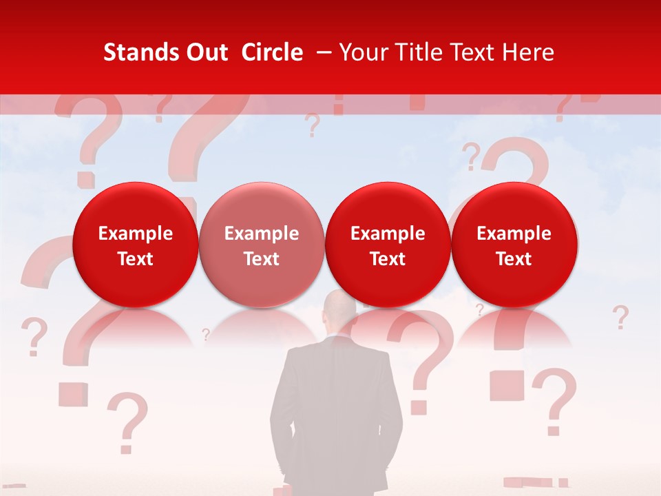 Mark Clouds Solution PowerPoint Template