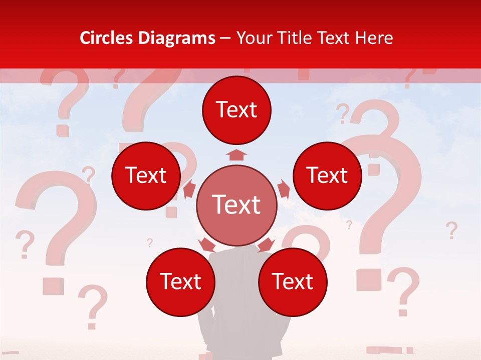 Mark Clouds Solution PowerPoint Template