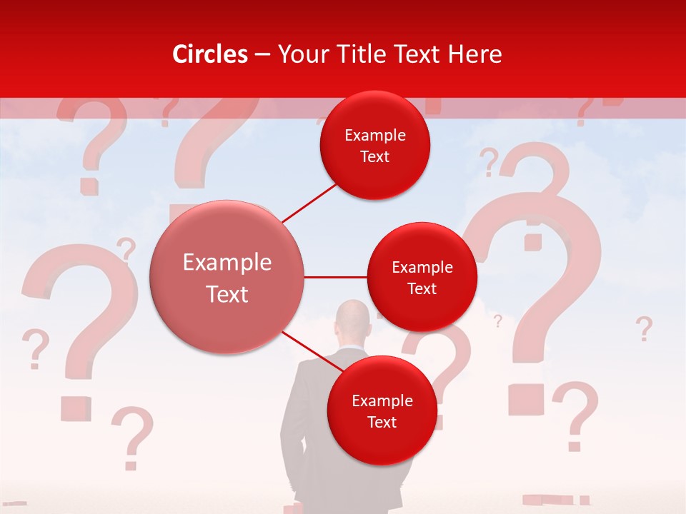 Mark Clouds Solution PowerPoint Template