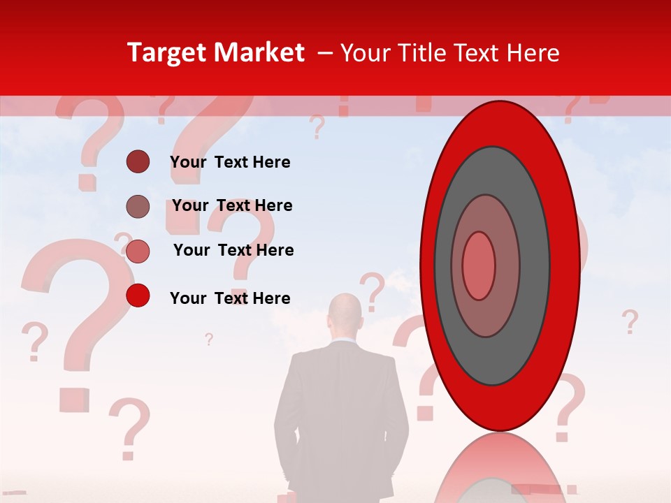 Mark Clouds Solution PowerPoint Template