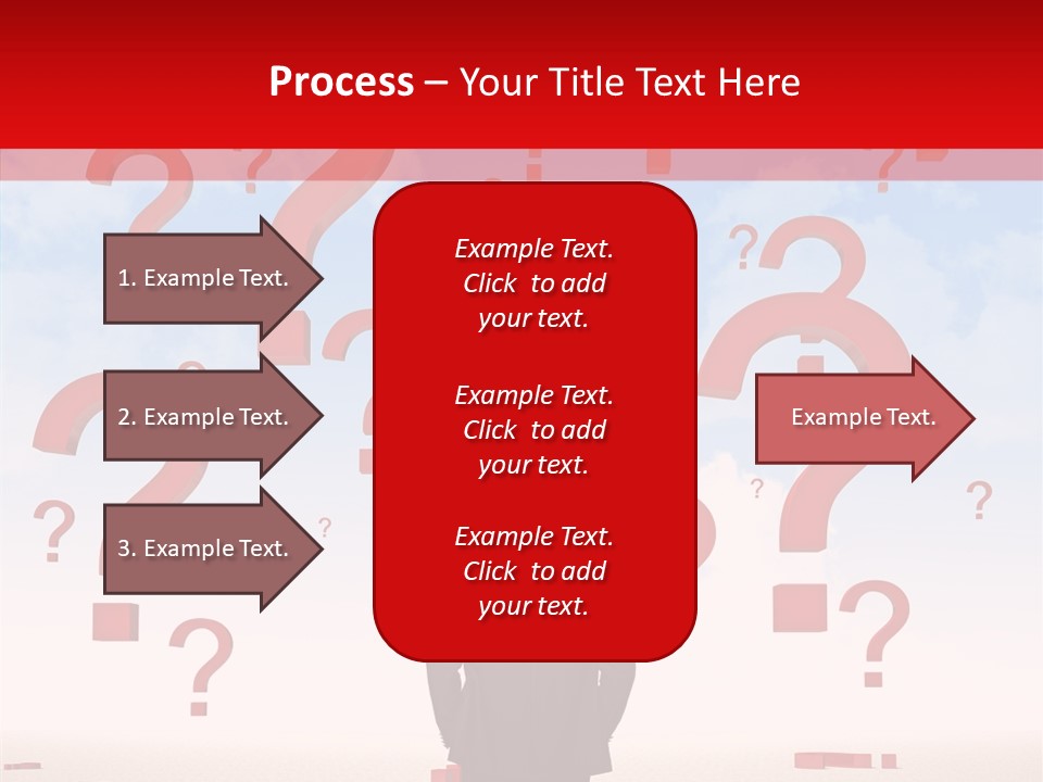 Mark Clouds Solution PowerPoint Template