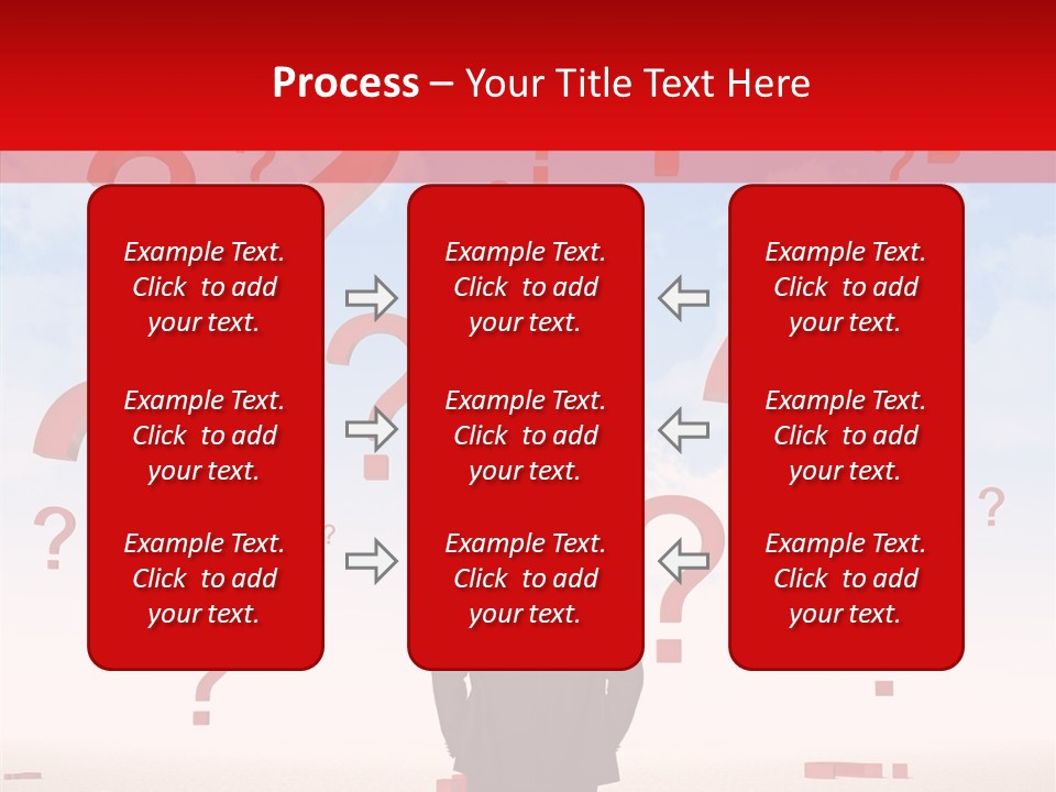 Mark Clouds Solution PowerPoint Template