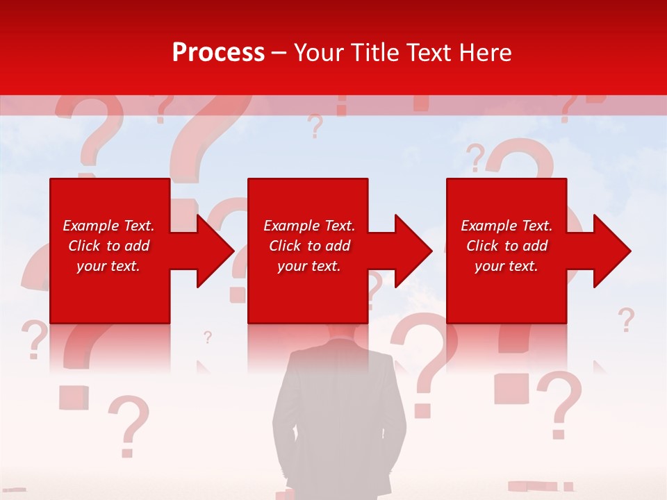 Mark Clouds Solution PowerPoint Template