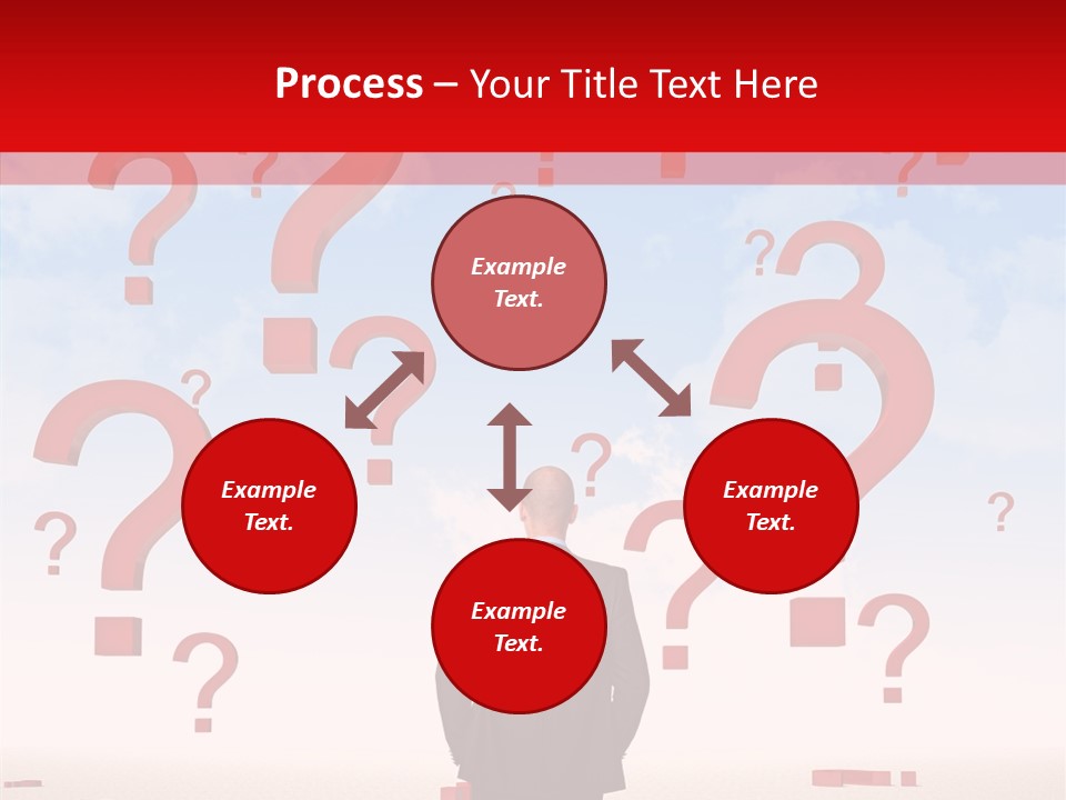Mark Clouds Solution PowerPoint Template