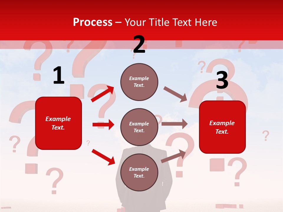 Mark Clouds Solution PowerPoint Template
