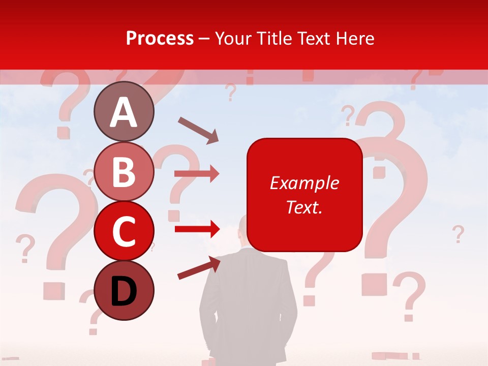 Mark Clouds Solution PowerPoint Template