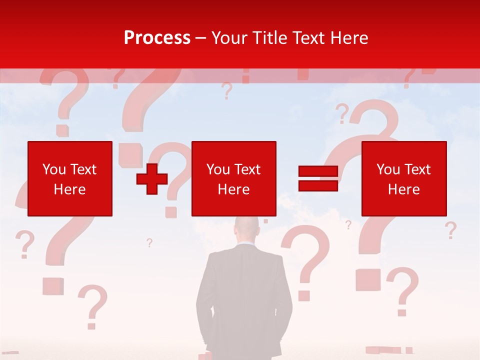 Mark Clouds Solution PowerPoint Template