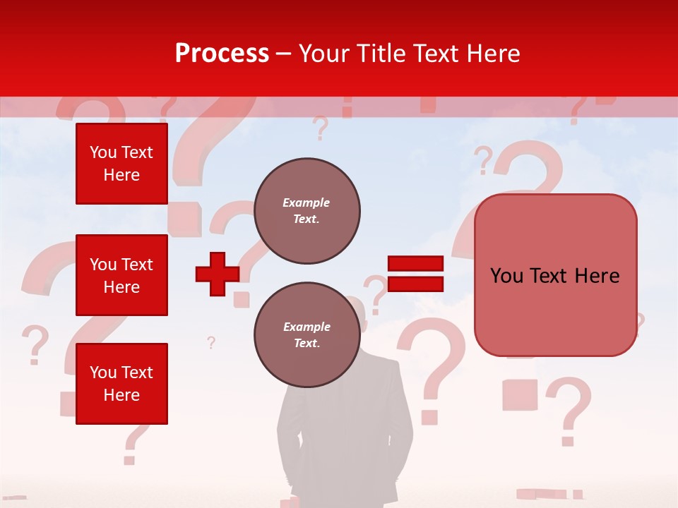 Mark Clouds Solution PowerPoint Template