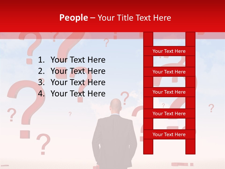Mark Clouds Solution PowerPoint Template